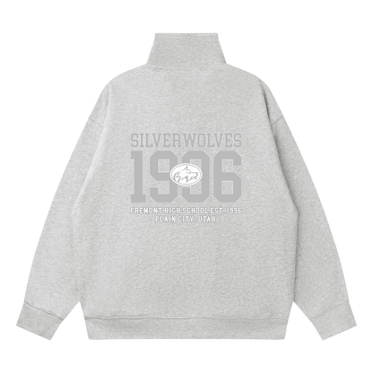 Quarter-Zip Drop Shoulder Sweatshirt