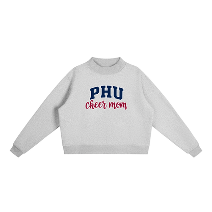 Cheer Mom Palm Harbor Essential Fleece Mock-Neck Crew Sweatshirt (printed)