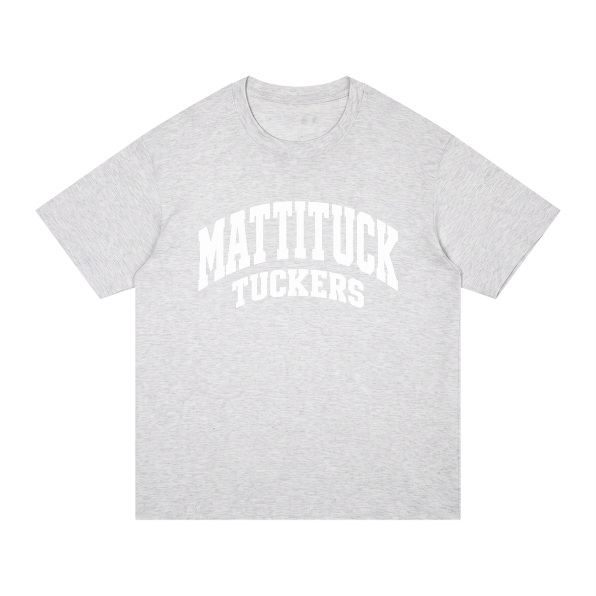 Basic 2 White Mattituck Unisex Regular Fit Cotton T-Shirt