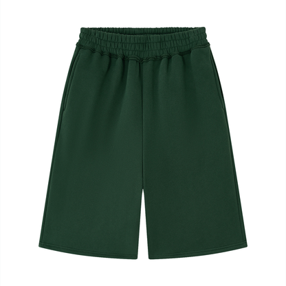 Unisex Raw Edge Fleece Shorts