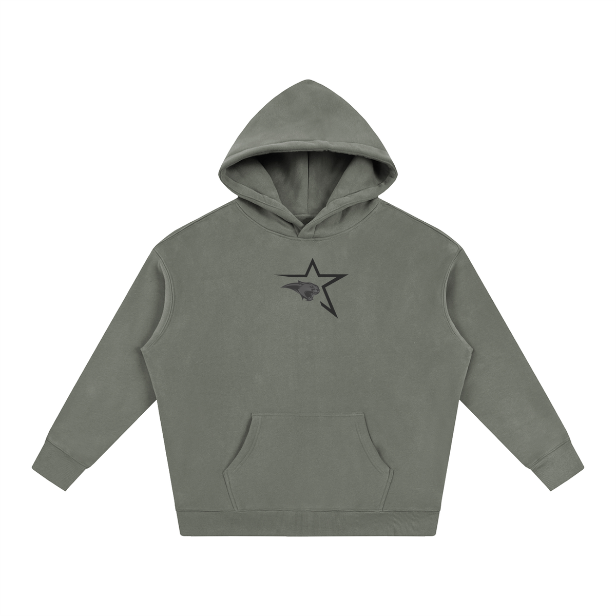 Vector Star Front Cardinal Mooney Oversize Fleeced Hoodie