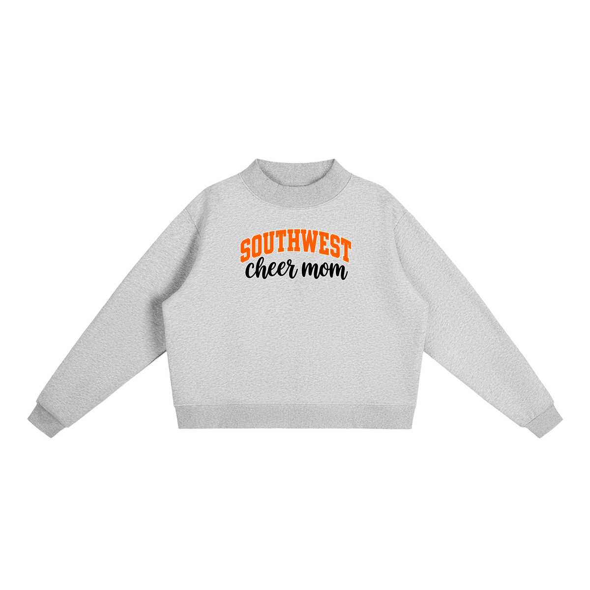 Essential Fleece Mock-Neck Crew Sweatshirt