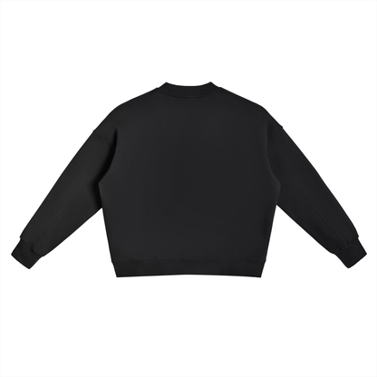 Basic Fleece Side Slit Crewneck Sweatshirt