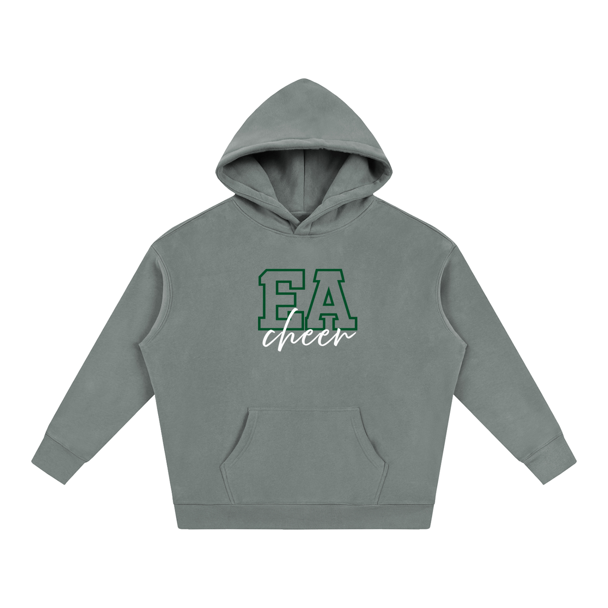 Cursive Front Empire Oversize Fleeced Hoodie
