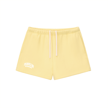Basic 2 White Taylorsville Essential Fleece Drawstring Sweatshorts