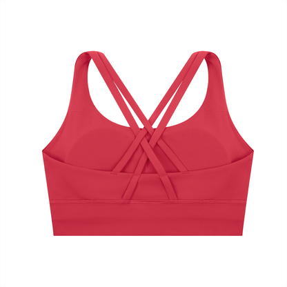 Fitch POLKA DOT Strappy Criss-Cross Sports Bra