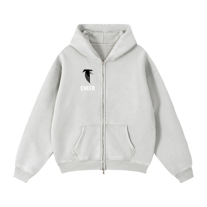 Fitch Zip-Through Boxy Fleece Hoodie