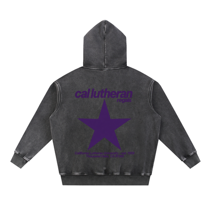 Big Star Cal Lutheran Snow Wash Fleece Oversize Hoodie