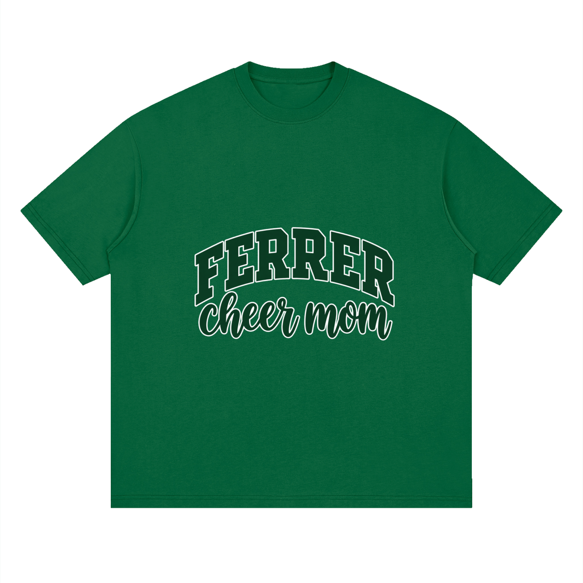 Cheer Mom St Vincent Ferrer Oversized Drop Shoulder T-Shirt