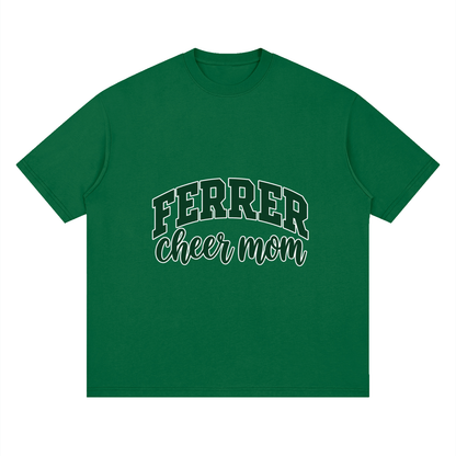 Cheer Mom St Vincent Ferrer Oversized Drop Shoulder T-Shirt