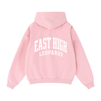 Zip-Through Boxy Fleece Hoodie