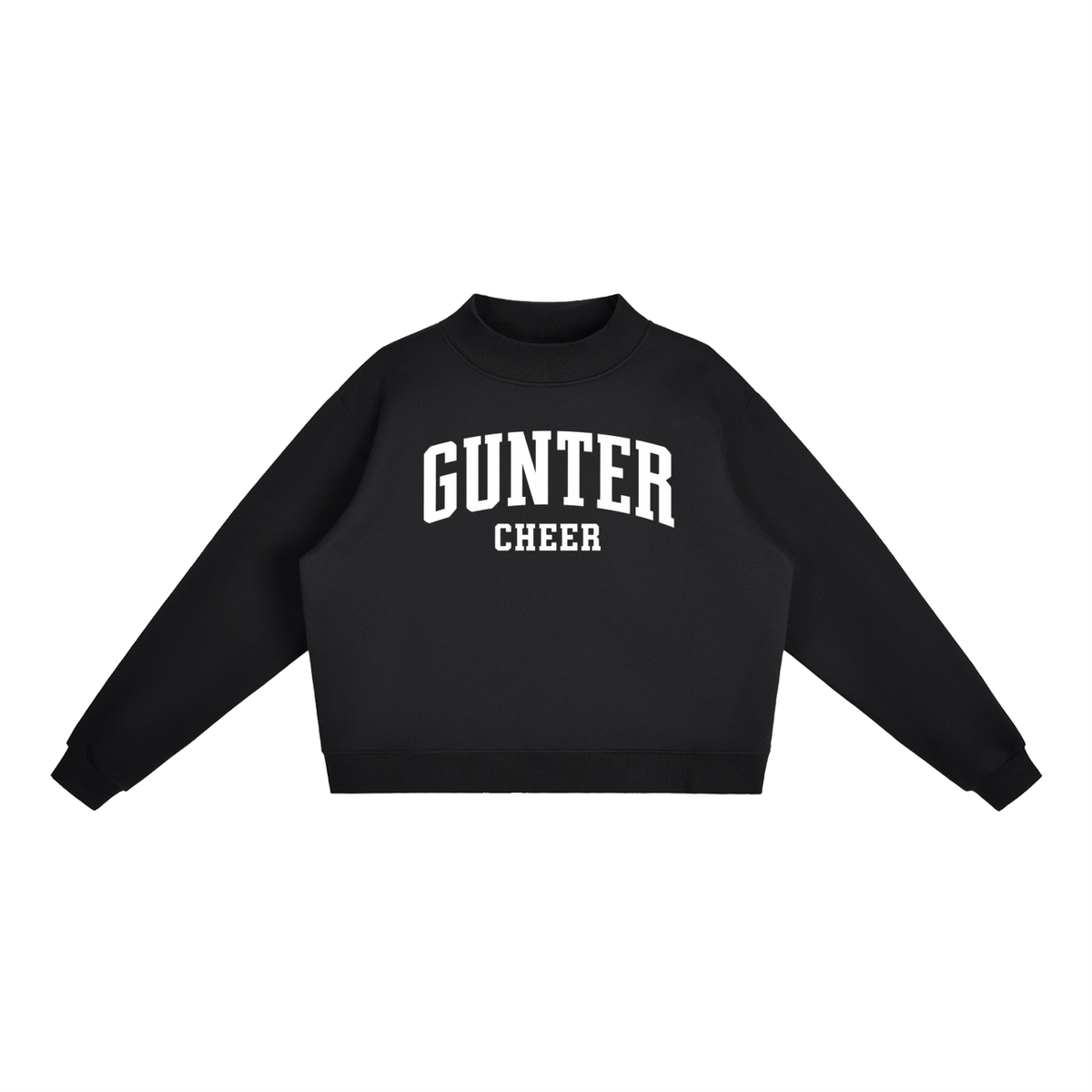 Essential Fleece Mock-Neck Crew Sweatshirt