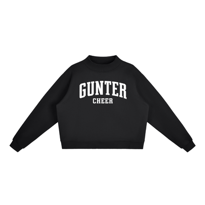 Essential Fleece Mock-Neck Crew Sweatshirt