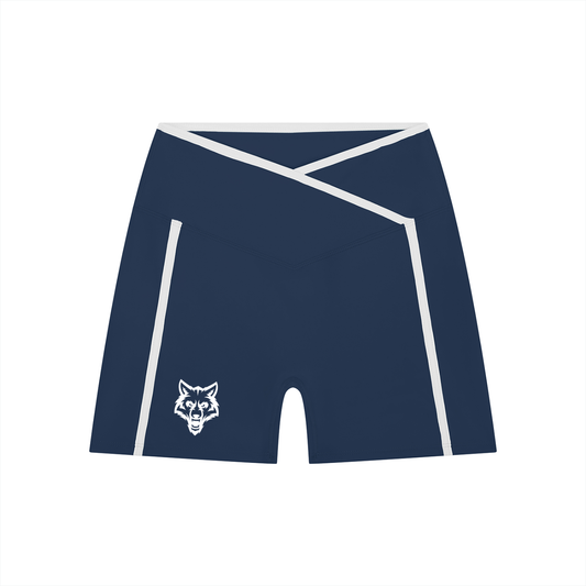 High Rise Color Block Shorts