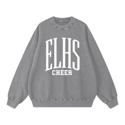Basic 3 East Lyme Snow Washed Oversized Sweatshirt