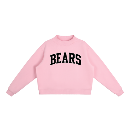 Essential Fleece Mock-Neck Crew Sweatshirt