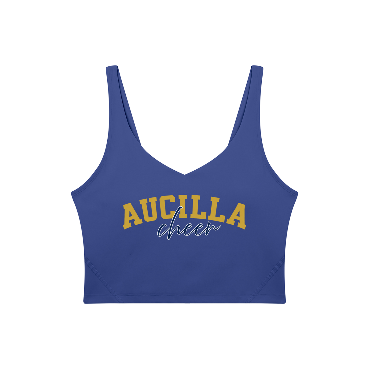Cursive Aucilla Women's V-Neck Yoga Sports Bra