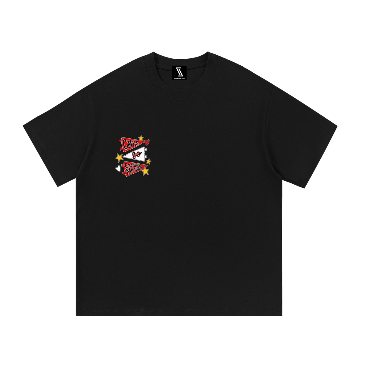 Lets Go Cardinal Mooney Essential Oversized Cotton T-Shirt