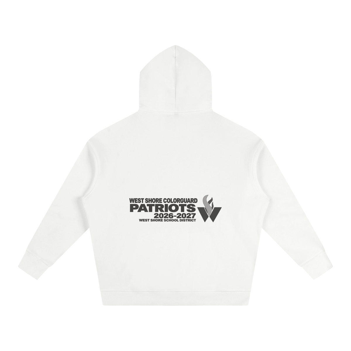 Vector Star Front West Shore Oversize Fleeced Hoodie