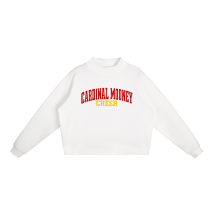 Basic 1 Cardinal Mooney Essential Fleece Mock-Neck Crew Sweatshirt