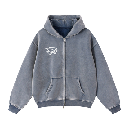 Zip-Through Boxy Fleece Hoodie (Matching Set 3)