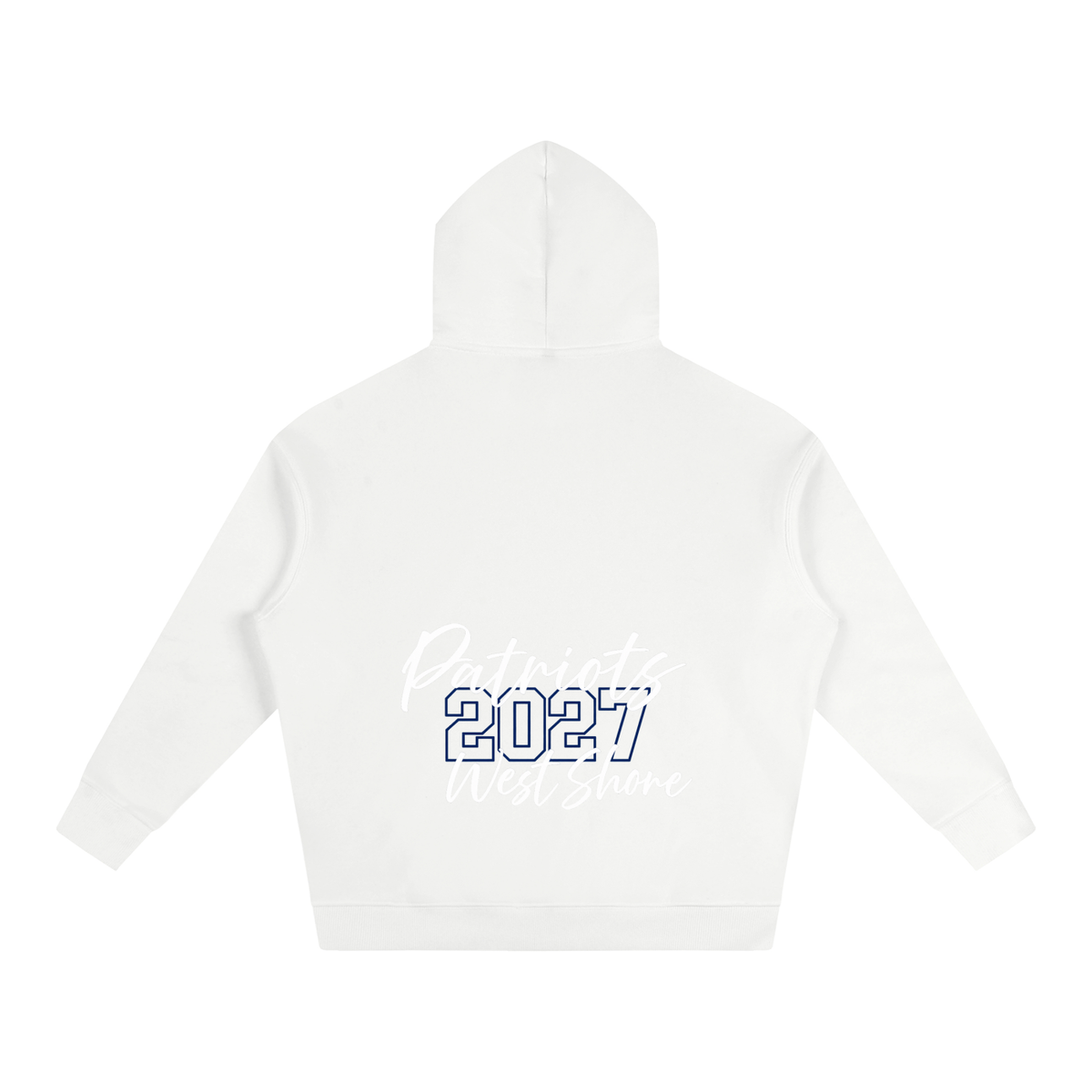 Cursive Front West Shore Oversize Fleeced Hoodie
