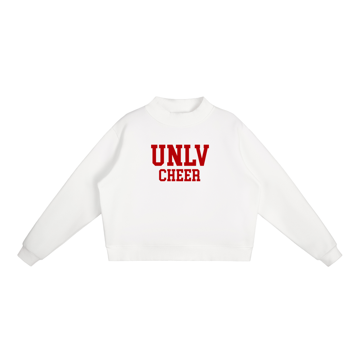 Basic 1 UNLV Essential Fleece Mock-Neck Crew Sweatshirt (printed)