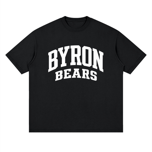 Basic 2 White Byron Oversized Drop Shoulder T-Shirt