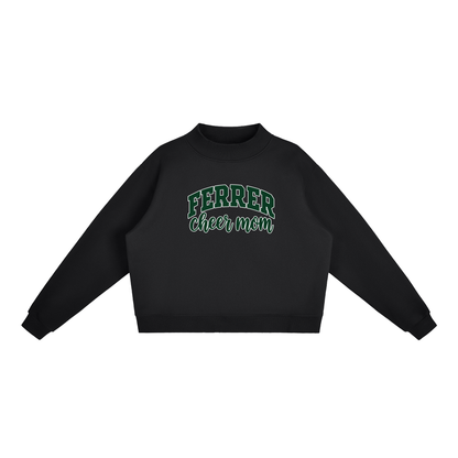Cheer Mom St Vincent Ferrer Essential Fleece Mock-Neck Crew Sweatshirt (printed)
