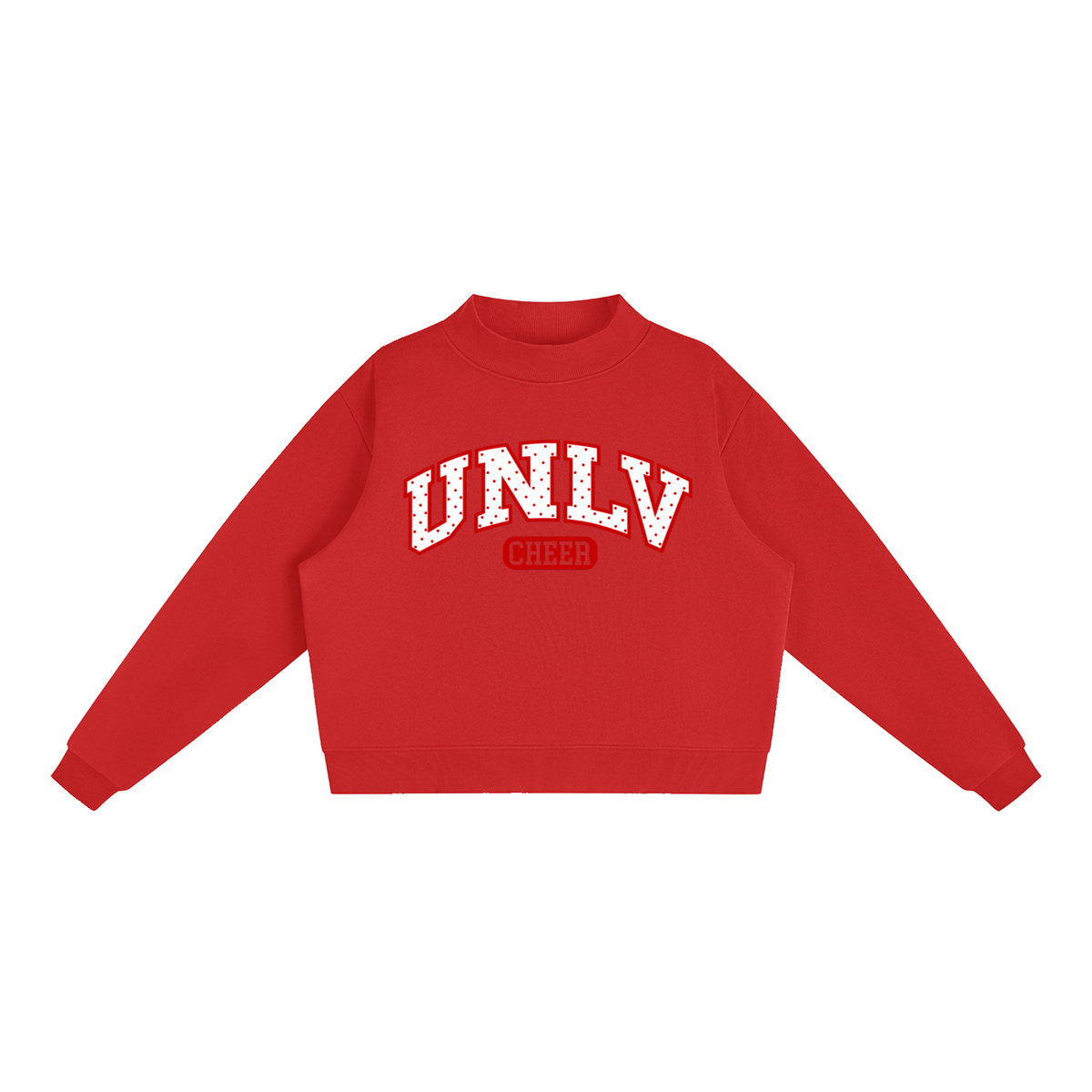 Essential Fleece Mock-Neck Crew Sweatshirt