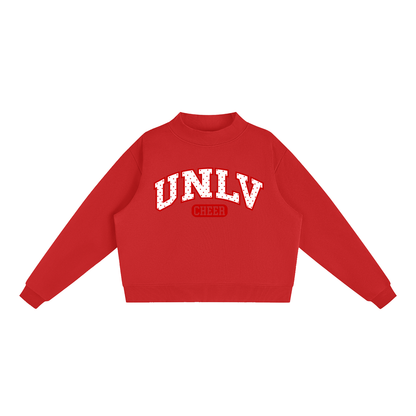 Essential Fleece Mock-Neck Crew Sweatshirt
