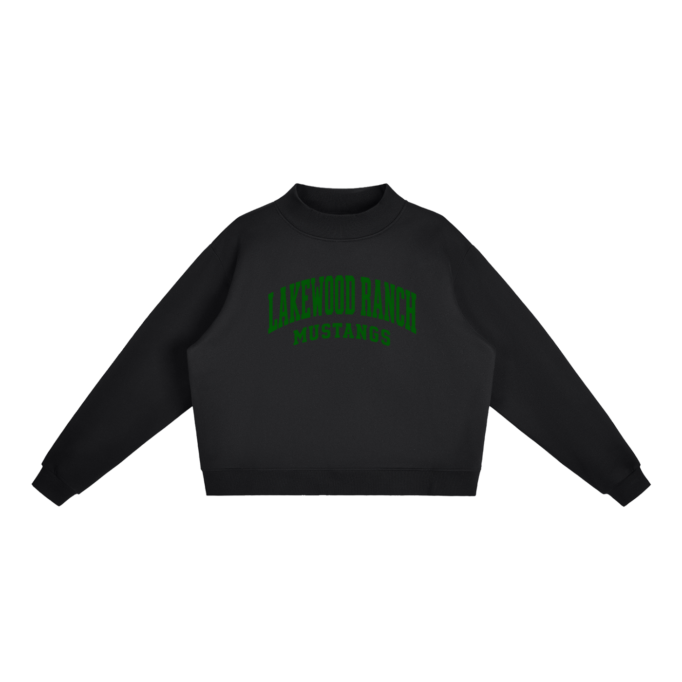 Basic 2 Lakewood Ranch Essential Fleece Mock-Neck Crew Sweatshirt