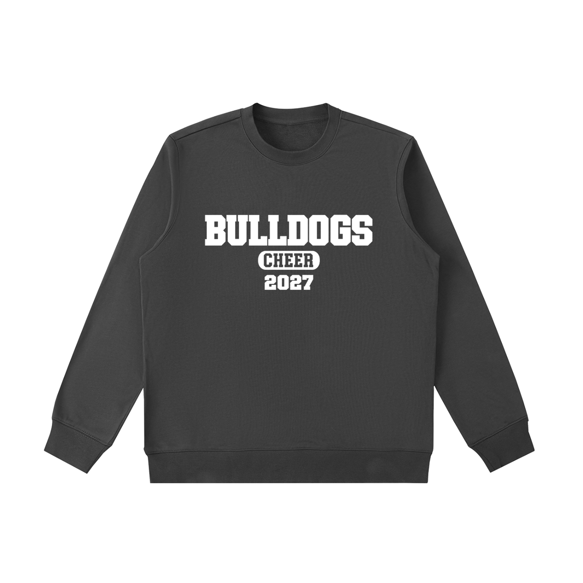Old School Green Bulldogs Essential Heavyweight Crewneck Sweatshirt