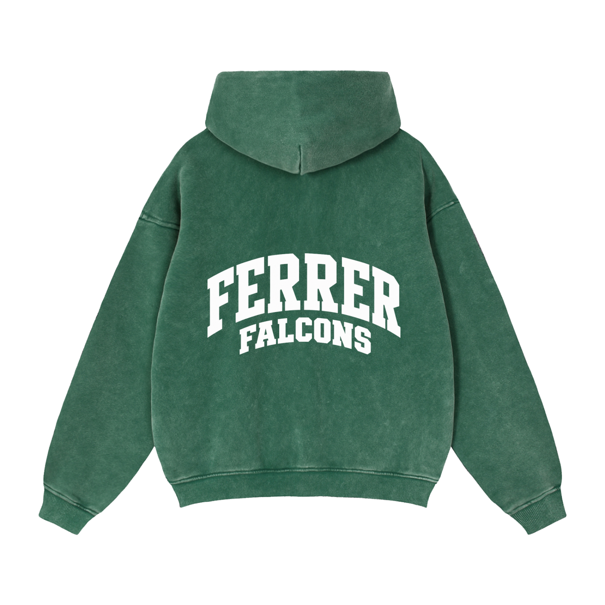Basic 2 White St Vincent Ferrer Zip-Through Boxy Fleece Hoodie