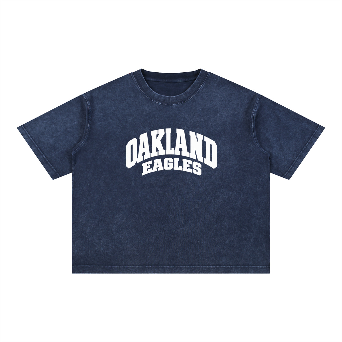 Basic 2 White Oakland Middle Mineral Wash Boxy Cotton T-Shirt