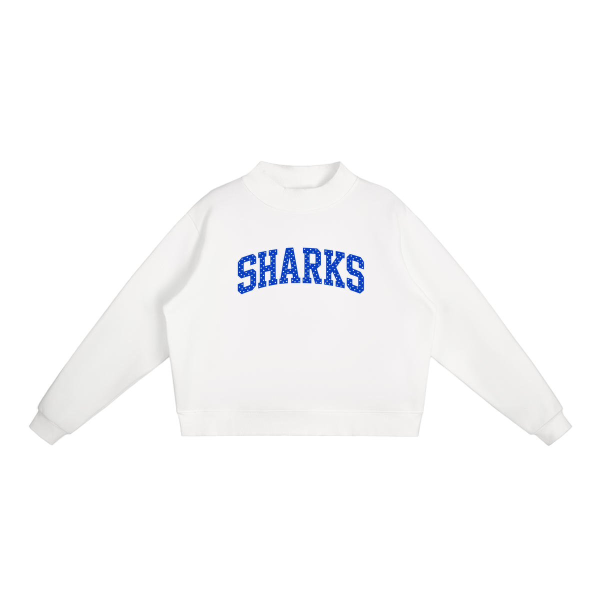Essential Fleece Mock-Neck Crew Sweatshirt