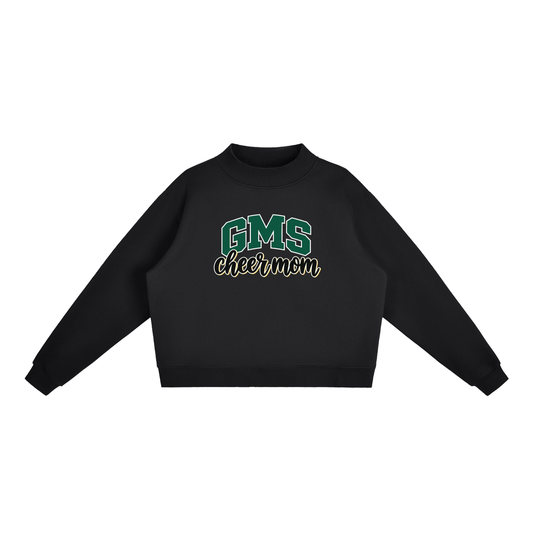 Cheer Mom Gladeville Essential Fleece Mock-Neck Crew Sweatshirt (printed)
