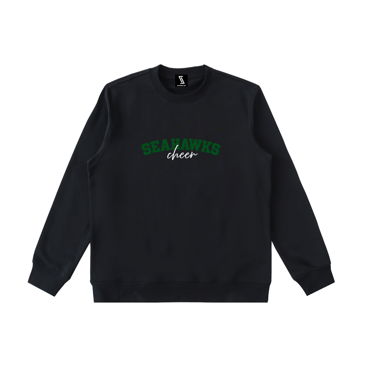 Cursive Seahawks Essential Heavyweight Crewneck Sweatshirt