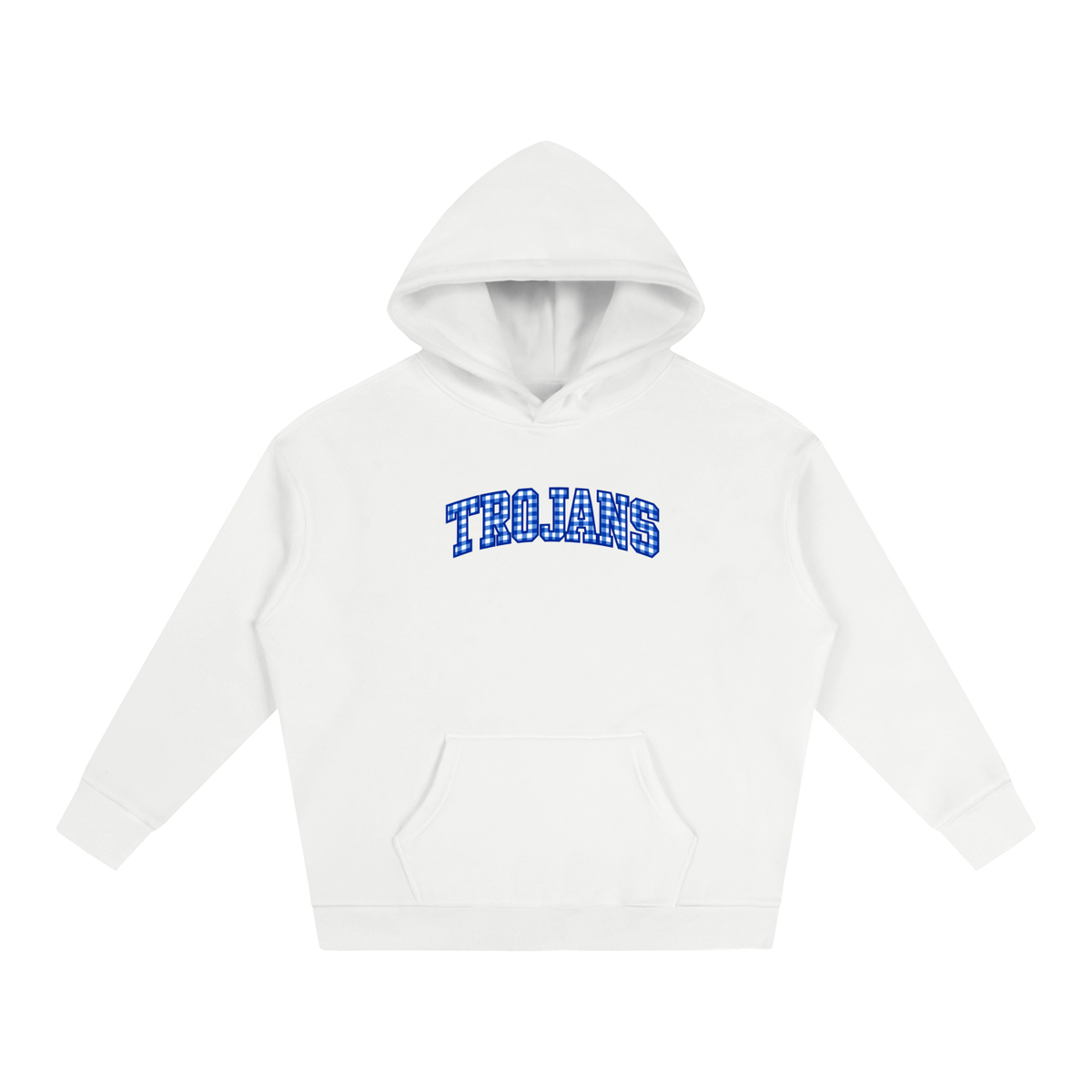 Cursive Front Silver Valley Oversize Fleeced Hoodie