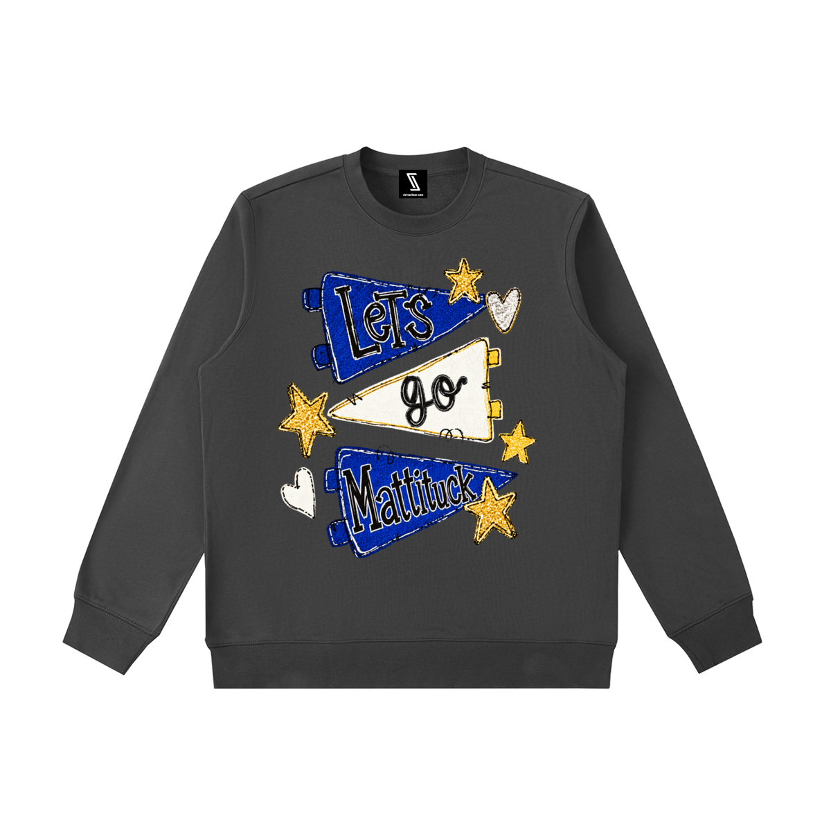 Lets Go Mattituck Essential Heavyweight Crewneck Sweatshirt