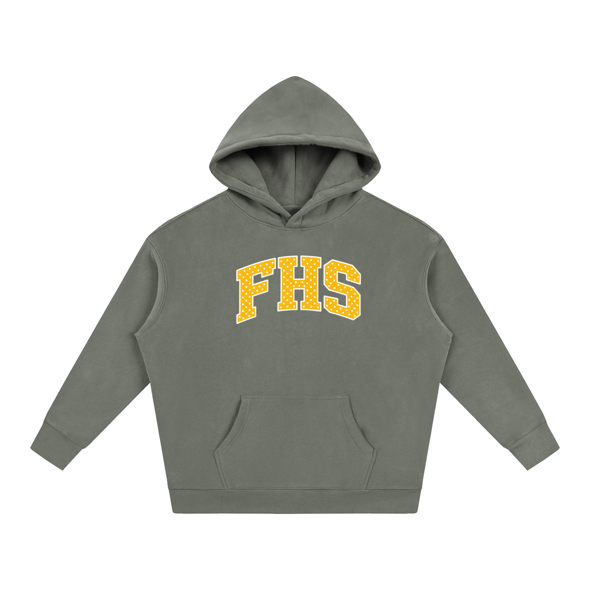 Polka Dot Fenway Oversize Fleeced Hoodie