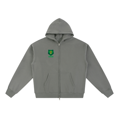 Simple Blanchet Essential Fleece Zip-Through Hoodie
