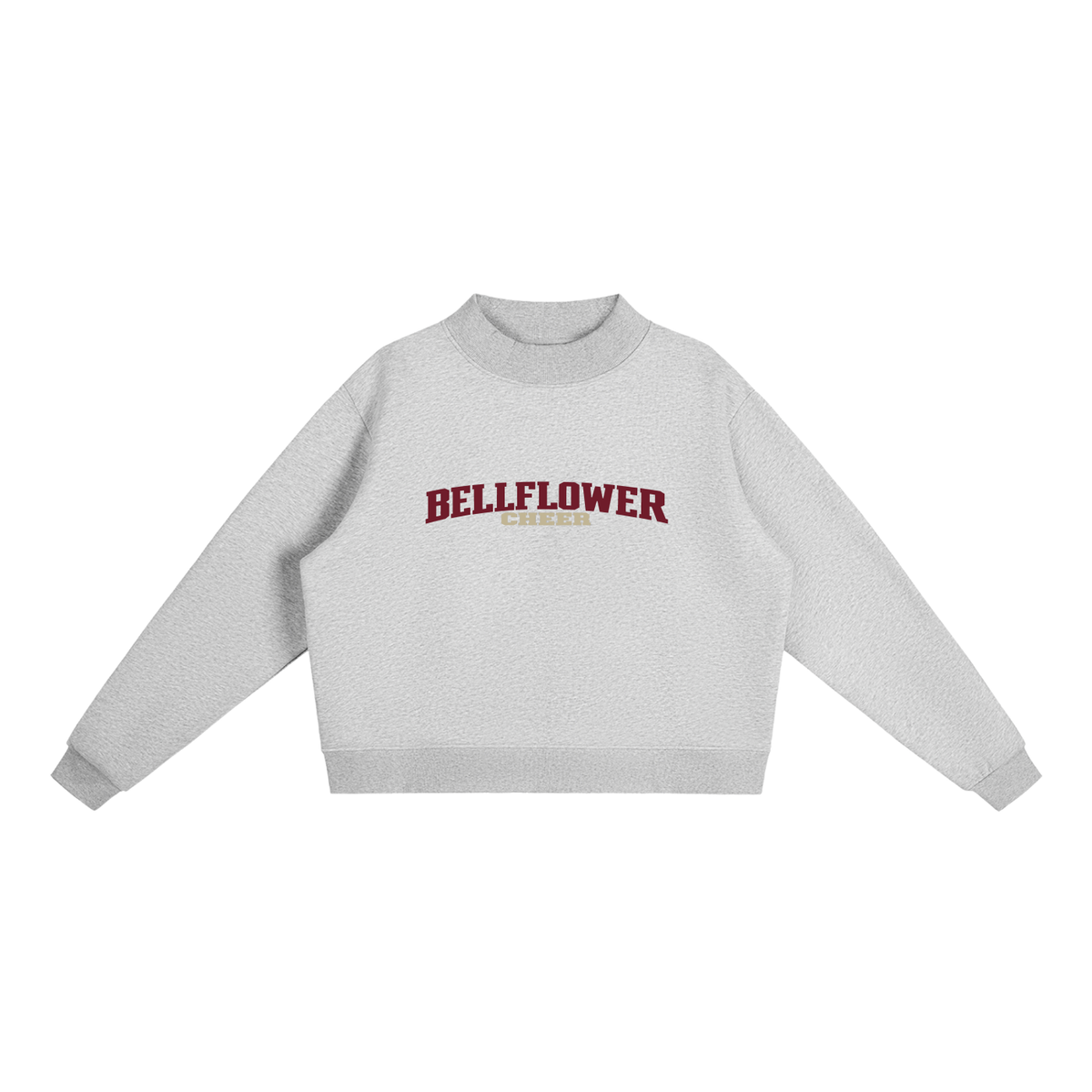 Basic 1 Bellflower Essential Fleece Mock-Neck Crew Sweatshirt
