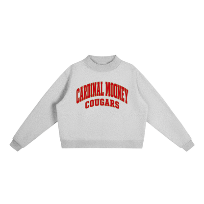 Basic 2 Cardinal Mooney Essential Fleece Mock-Neck Crew Sweatshirt