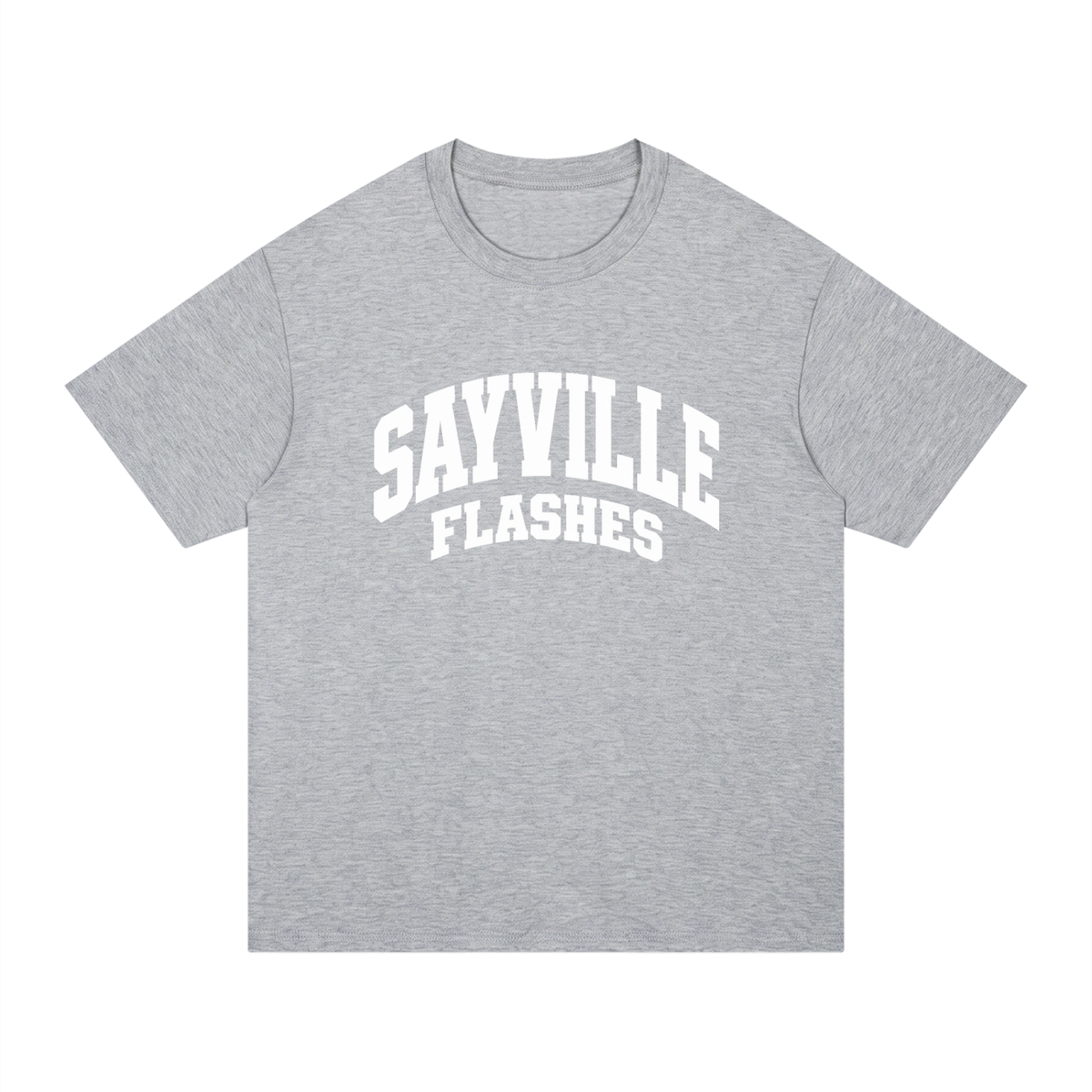 Basic 2 White Sayville Unisex Regular Fit Cotton T-Shirt
