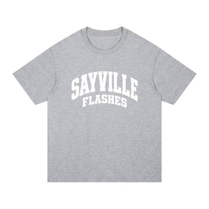 Basic 2 White Sayville Unisex Regular Fit Cotton T-Shirt