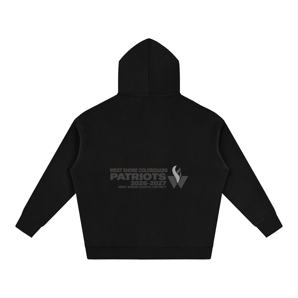 Vector Star Front West Shore Oversize Fleeced Hoodie