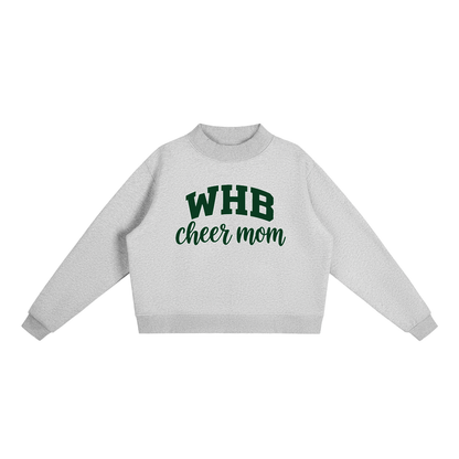 Cheer Mom Westhampton Essential Fleece Mock-Neck Crew Sweatshirt