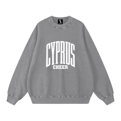 Basic 3 Cyprus Snow Washed Oversized Sweatshirt