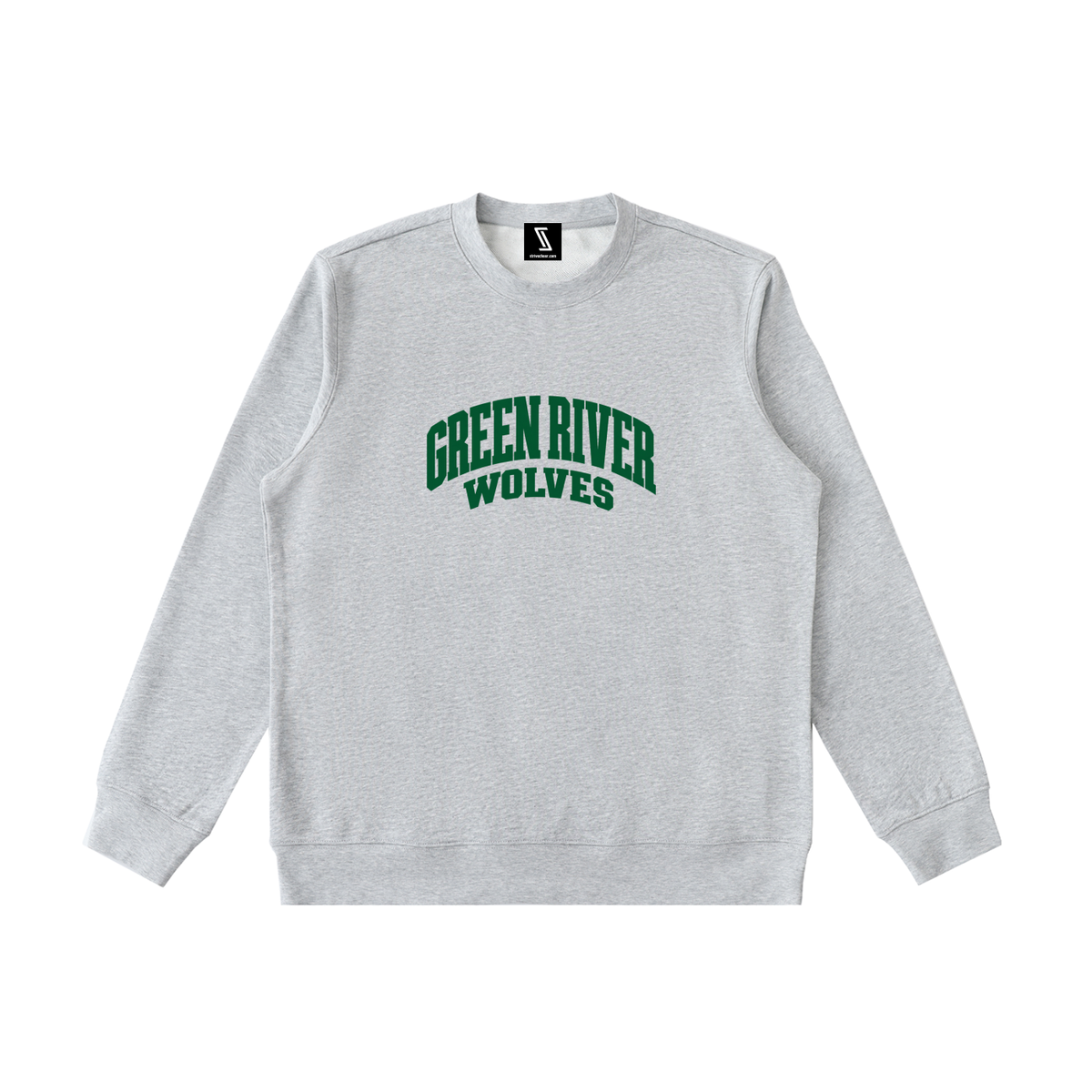Basic 2 Green River Essential Heavyweight Crewneck Sweatshirt
